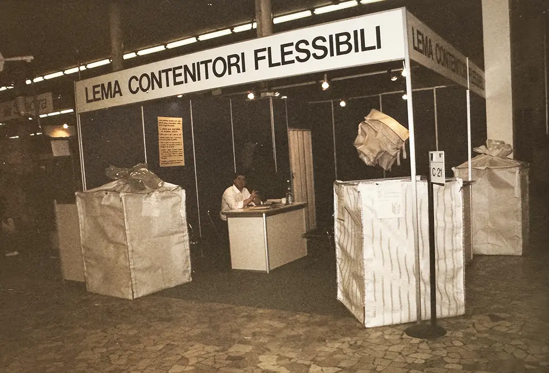 Foto storica della Saccheria Lema